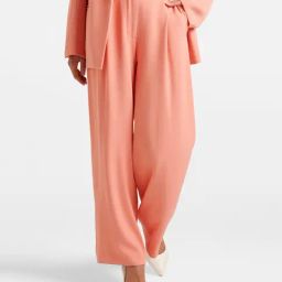 Forever New Peach Regular Fit High Rise Trousers-38