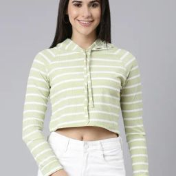 SHOWOFF Green Striped Sweatshirt-30