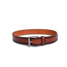 BELWABA Tan Textured Casual Leather Belt for Men-image-43