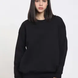 Bewakoof Black Over Sized Sweatshirt-24