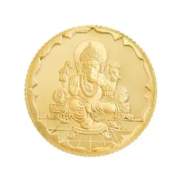 Bangalore Refinery Lord Ganesha 22k (916) 2gm Gold Coin-image-99
