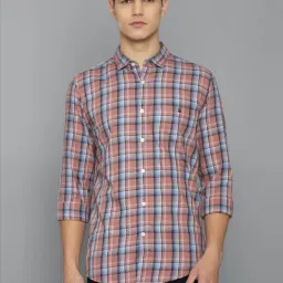 Louis Philippe Jeans Multi Cotton Slim Fit Checks Shirt-image-21