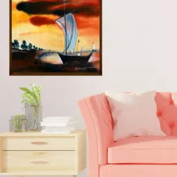The Art House Abstract Multicolor Canvas Painting-image-68