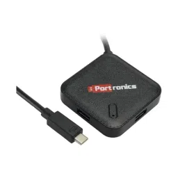 Portronics POR 696 Mport 34 M USB3.0 Hub with Type-C Cable (Black)-33