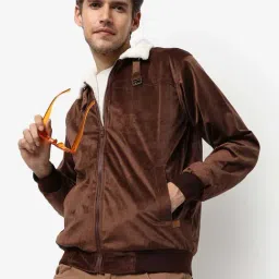 Campus Sutra Brown Regular Fit Jacket-11