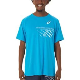 Asics Sky Blue Regular Fit Printed Sports T-Shirt-image-99