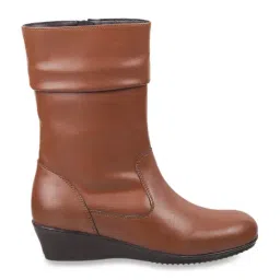 Metro Women's Tan Wedge Booties-image-63