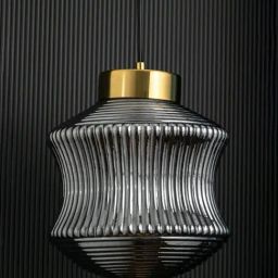 Whispering Homes Halo Cylindrical Glass & Gold Metal Pendant Light-picture-31