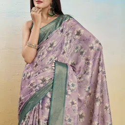 KALINI Floral Zari Tissue Saree-image-69