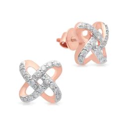 Malabar Gold and Diamonds 18k Rose Gold Stud Earrings-image-60
