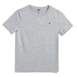Tommy Hilfiger Kids Grey Heather Regular Fit T-Shirt-image-98