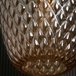 Whispering Homes Textured Pattern Bud Shape Pendant Lamp image 3
