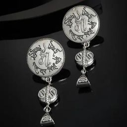 Panash Silver Plated Contemporary Drop Earrings-image-37