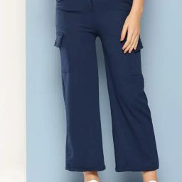 Aarika Girls Navy Solid Pants-image-84