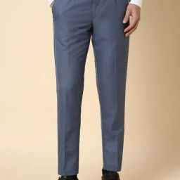 Allen Solly Blue Slim Fit Trousers-image-113