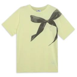 Puma Kids Yellow Printed Cotton Relaxed Fit T-Shirt-image-87