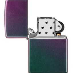 Zippo Black Shine Classic Logo Brass Pocket Lighter image 2