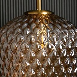 Whispering Homes Textured Pattern Bud Shape Pendant Lamp image 5