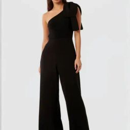 Forever New Black Plain Jumpsuit-picture-16