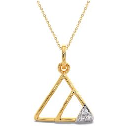 Candere by Kalyan Jewellers Stylish Design 18k Yellow Gold & Diamond Pendant-image-35