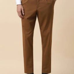 Allen Solly Brown Slim Fit Trousers-image-57