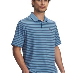 UNDER ARMOUR Men Matchplay Striped Relaxed Fit Polo Collar T-Shirt-picture-2