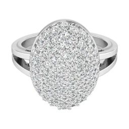 SHINE ETERNAL Lab Grown Diamond 18k (750) White Gold Allure Engagement Ring for Women-picture-3