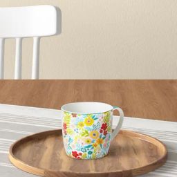 Living Scapes by Pantaloons Multicolor Bone China Tea Coffee Mugs (0.18 L)-image-15