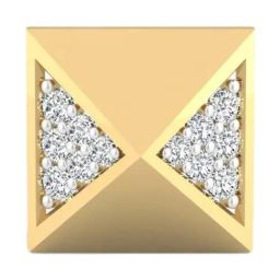 SHINE ETERNAL Lab Grown Diamond 14k (585) Yellow Gold Earrings for Women-picture-3