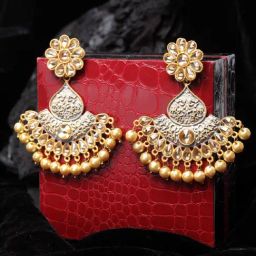Panash Gold Toned Classic Dangler Earrings-image-39
