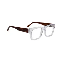 Ted Smith White Square Unisex Eyewear Frames image 3