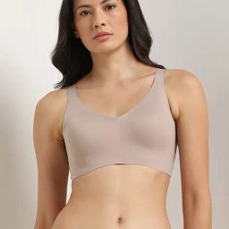 Wunderlove by Westside Light Taupe Seam-Free Invisible Padded Bra-40