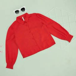 Pantaloons Junior Girls Chili Pepper Solid Full Sleeves Casual Tops & Tees-image-21