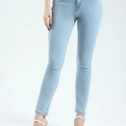 Monte Carlo Blue Cotton Blend Solid Jeans-image-77