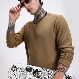 Kook N Keech Solid Textured T-shirt-image-96
