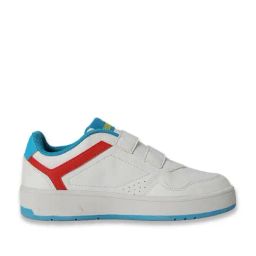Puma Kids White, Speed Blue & Pele Yellow Court Classic Kids Casual Shoes-image-15