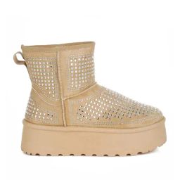 London Rag Women's Beige Casual Booties-image-93