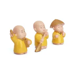 eCraftIndia Set Of 3 Monk Babies In Different Avatars image 5