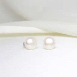 GIVA 92.5 Sterling Silver White Pearl Earrings-image-6