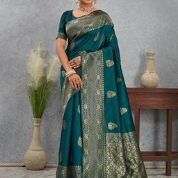 AMRUTKALA SAREES Woven Design Zari Banarasi Saree-image-72