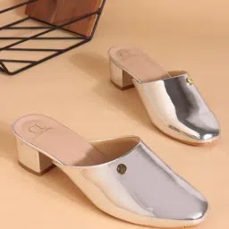 Carlton London Women's Silver Mules-picture-9