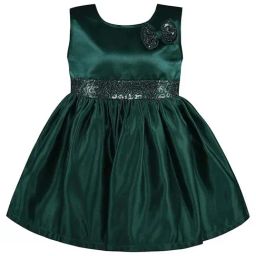 Wish Karo Kids Green Embellished Frock-image-49
