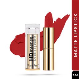 Seven Seas HD Intense Matte Long Lasting Lipstick 3.5 g -Cherry Red 601-16