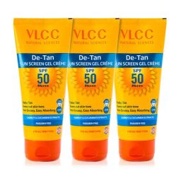 VLCC De Tan SPF 50 PA+++ Sunscreen Gel Cream - Pack of 3-16