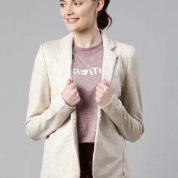 Enamor Cream Slim Fit Blazer-picture-33