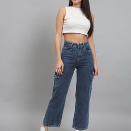 DehlizeTrendz Women Boyfriend Fit Cargo Jeans-image-98