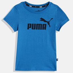 Puma Boys Essentials Brand Logo Printed Pure Cotton T-shirt-picture-5