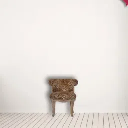Artisan Furniture Animal Print Brown Wood Chair-image-71
