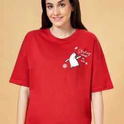 Dreamz by Pantaloons Red Cotton Printed T-Shirt-picture-22