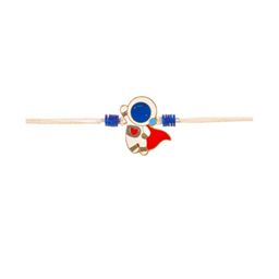 Kizzi White Thread Charm Rakhi With Greeting Card-image-16